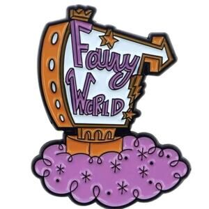 Fairy World Sign The Fairly OddParents Wanda and Cosmo Cartoon Animated TV Pin